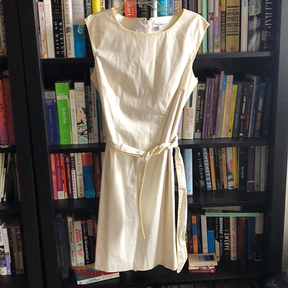 Banana Republic White & Yellow Dress